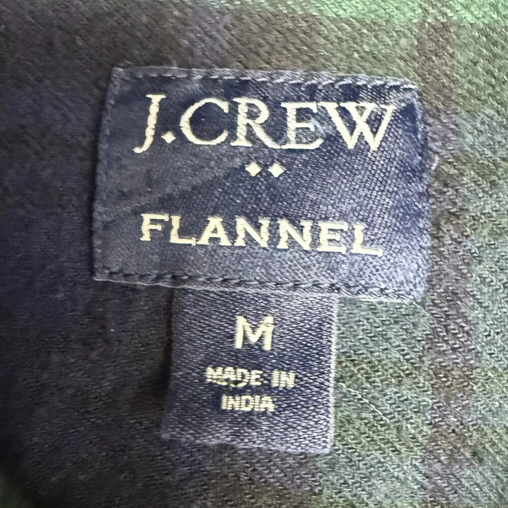 EUC‎ Men's J. CREW Classic Plaid Flannel 